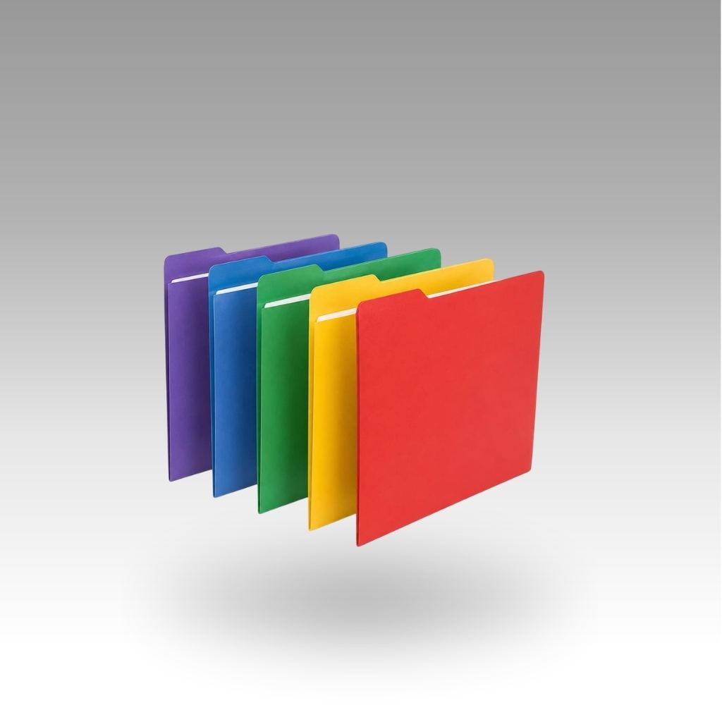 Premium A4 Colour Document Folder | Vibrant Plastic , Project Report Files