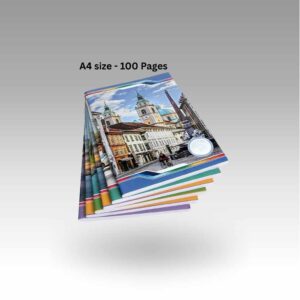 A4 NOTE BOOK 100 PAGES Premium A4 Notebook 100 Pages | High-Quality Ruled Writing Book