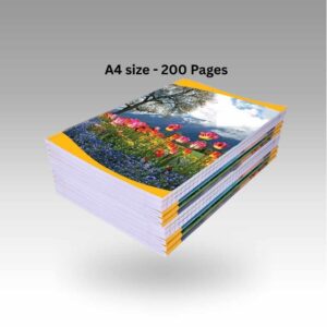 A4 NOTE BOOK 200 PAGES A4 Notebook 200 Pages | Durable Writing Book for Students, Office & Business