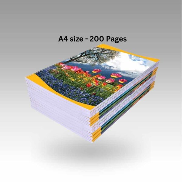 A4 NOTE BOOK 200 PAGES A4 Notebook 200 Pages | Durable Writing Book for Students, Office & Business