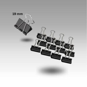 BINDER CLIP 19 MM Binder Clip 19 mm | Metal Document Clip | Heavy Duty Binder Clip |