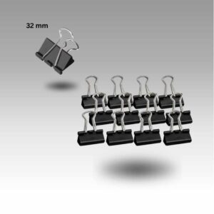 BINDER CLIP 32 MM Binder Clip 32 mm | Metal Document Clip | Heavy Duty Binder Clip |