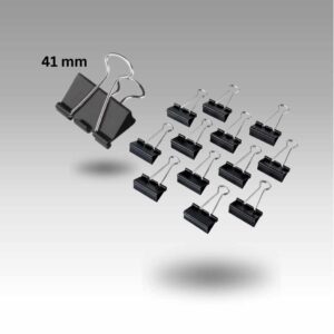 Premium Binder Clip 41mm | Metal Document Clip | Heavy Duty Binder Clip |