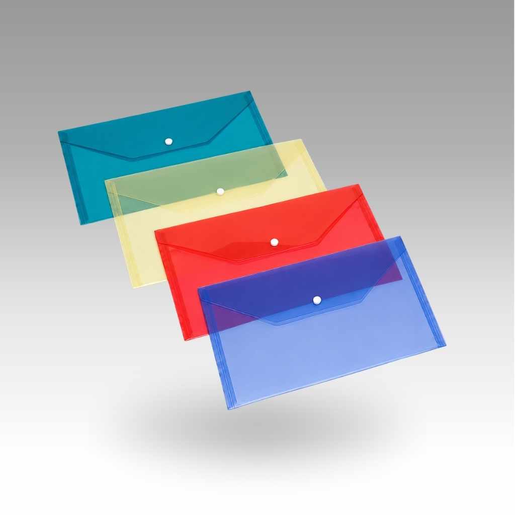 Premium Button Folder | Durable Office Document Organizer
