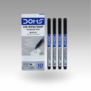 Premium Doms OHP Marker Black | Smooth Writing Permanent Marker for Transparencies