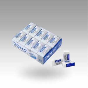 Doms Eraser Box | Clean Erasing Non Toxic Erasers | School Stationery Eraser Pack |