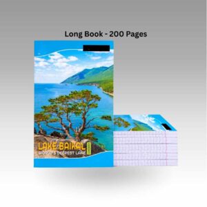 LONG BOOK 200 PAGES Premium Long Book 200 Pages Pack of 6 | High-Quality Ruled Writing Books