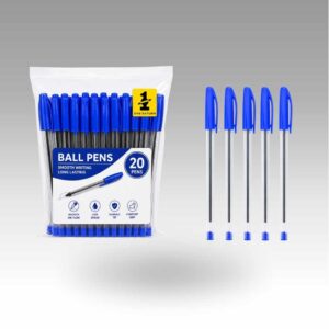One Saturn Pen Pack | Ball Pen Pack | Blue Ink Pen Set | Office Pen Pack | Writing Pen Set