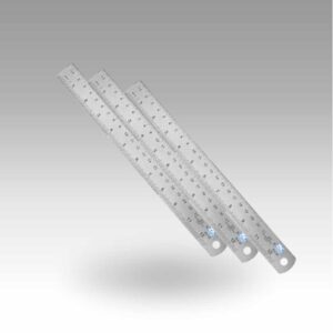STEEL SCALE 12 Steel Scale 12 Inch | Stainless Steel Ruler Durable Non Bendable Ruler