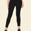 Women's 3-Button High Rise Skinny Jeans | Stretchable Denim | Solid Black | Daily Casual Wear | Ankle Length