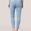 V35WDSKFS07_38 Women's 3-Button High Rise Skinny Jeans | Stretchable Denim | Light Blue | Daily Casual Wear | Ankle Length
