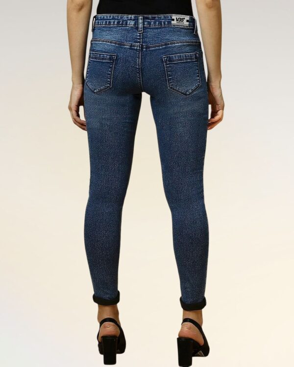 V35WDSKFS17_32 Mid Rise Blue Denim Jeans | College Vibes | Daily Wear | Women