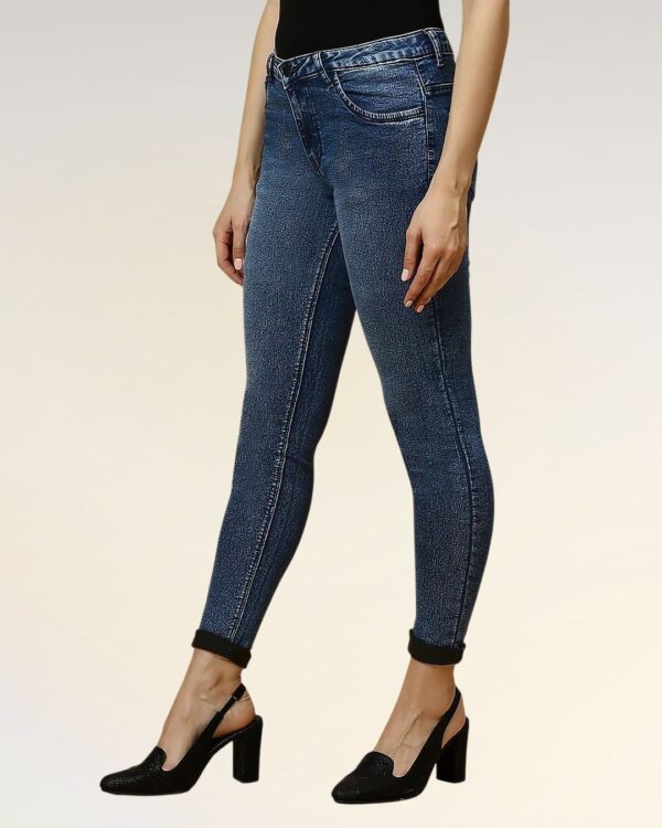 V35WDSKFS17_34 Mid Rise Blue Denim Jeans | College Vibes | Daily Wear | Women