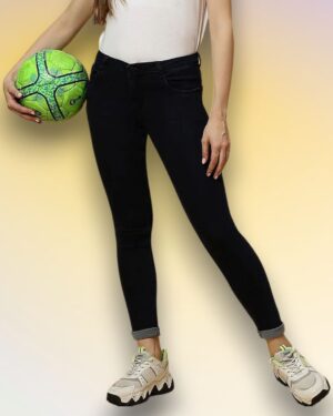 Dark Blue Mid Rise Skinny Denim Jeans | College Vibes | Daily Wear | Women