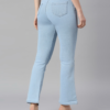 Light Blue High Rise Straight Fit Denim Jeans | College Vibes | Daily Wear | Women