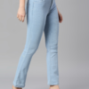 Light Blue High Rise Straight Fit Denim Jeans | College Vibes | Daily Wear | Women