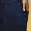Women’s Dark Blue Low Rise Skinny Fit Stretchable Denim Jeans | Everyday Comfort Slim Fit Jeggings Style
