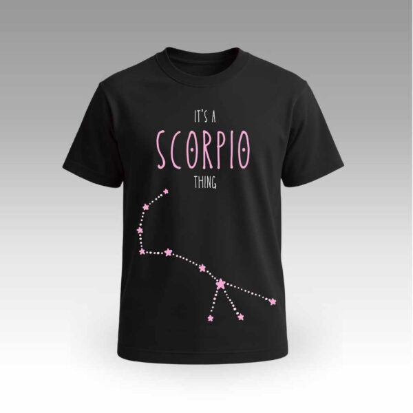 Black Round Neck | Cotton T-Shirt | Astrology | Daily Wear | Unisex | Scorpio |