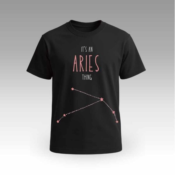 Aries Thing Round Neck | Cotton T-Shirt | Astrology | Daily Wear | Unisex