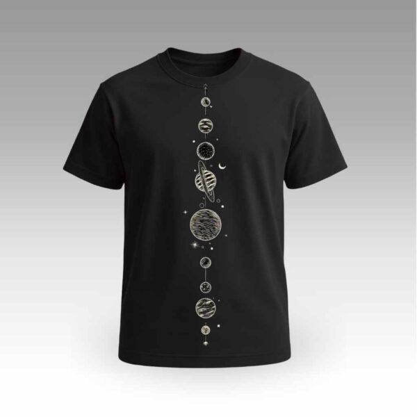 Celestial Planets Round Neck | Cotton T-Shirt | Astrology | Daily Wear | Unisex
