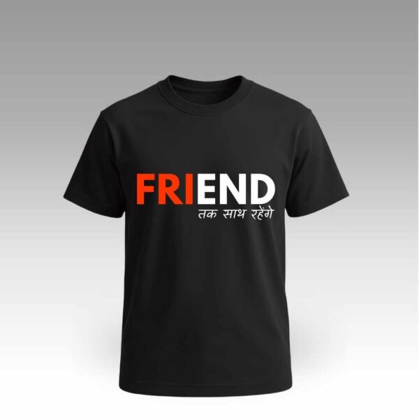 V9UTCV05_Black Black T-Shirt Round Neck | Cotton T-Shirt | College Vibes | Daily Wear | Unisex
