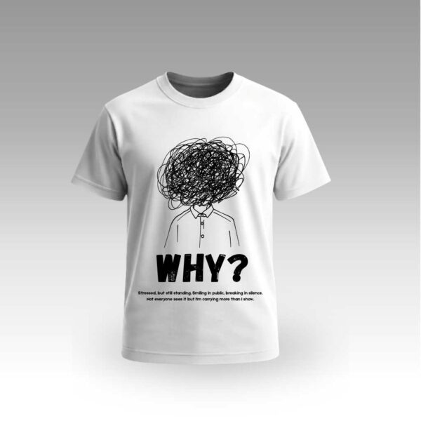 V9UTCV06_White White T-Shirt Round Neck | Cotton T-Shirt | College Vibes | Daily Wear | Unisex