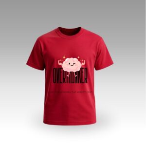 V9UTOC05_Red Red Round Neck | Cotton T-Shirt | Office & Corporates | Daily Wear | Unisex |