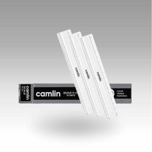 camlin scale Camlin Scale 15 cm Pack of 10 | Plastic Ruler | Transparent Measuring Scale |