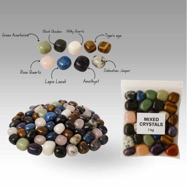 healing stones Healing Stones| Mixed 1kg pack | Energy Stones | Natural Crystal Mix |