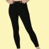 Women’s Skinny Fit High Waist Jeans | Jet Black Stretchable Denim Pants | Slim Fit Casual Wear for Women & Girls