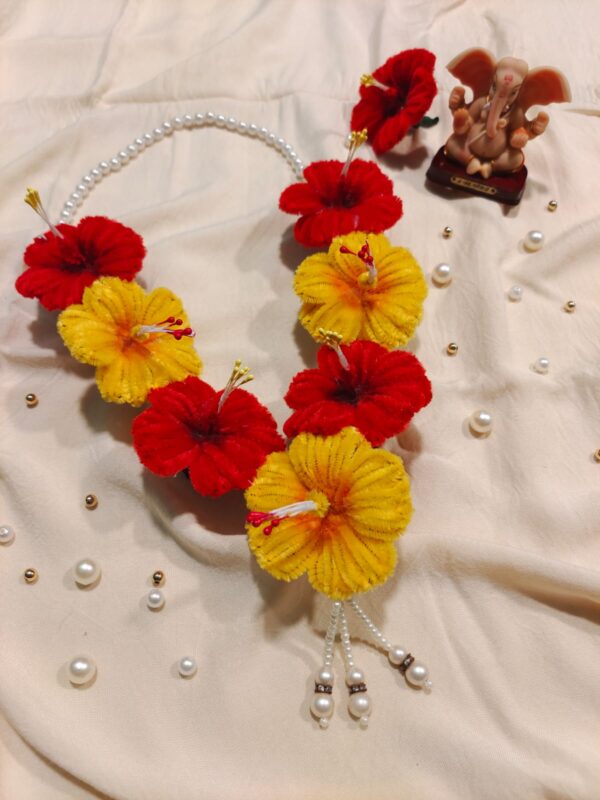 WhatsApp Image 2026-08-14 at 5.59.48 PM (2) Hibiscus Red & Yellow Mala | Ganpati Decoration | Premium Quality | Festive Decor | Perfect for All Occasions
