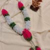 WhatsApp Image 2026-08-14 at 5.59.54 PM (1) Pink Lotus Mogra Pearl Mala | Ganpati Decoration | Premium Quality | Festive Decor | Perfect for All Occasions