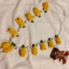 Yellow Plumeria Pearl Floral Mala | Ganpati Decoration | Premium Quality | Festive Decor | Perfect for All Occasions