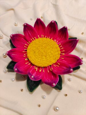 Lotus Floral Decoration Pack of 5 | Elegant Festive Accent | Ganpati Decor | Premium Home Styling