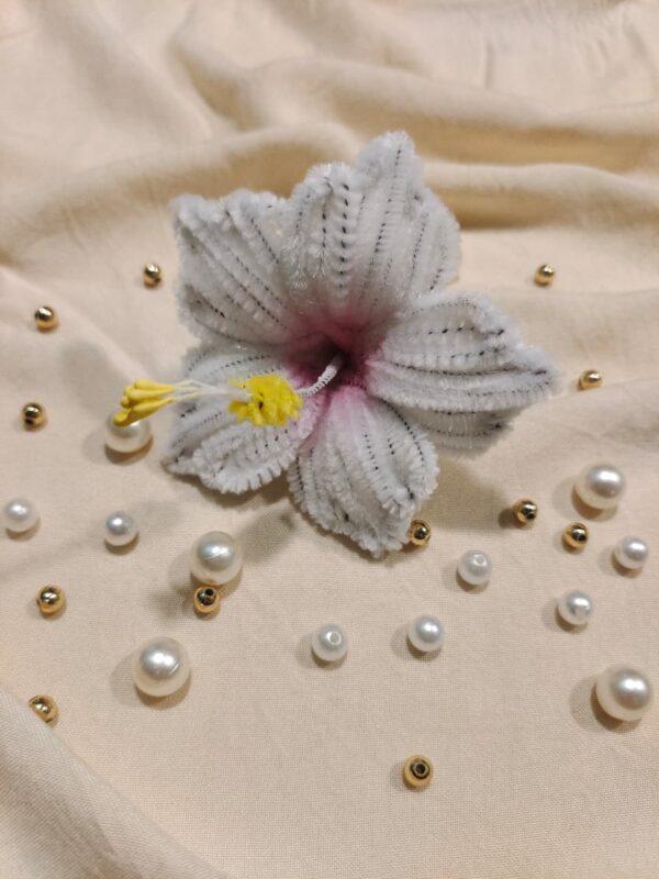 WhatsApp Image 2026-08-14 at 5.59.59 PM (2) White Hibiscus Flower Pack of 5 | Elegant Floral Accent | Ganpati Decor | Festive Home Styling | Perfect for All Occasions
