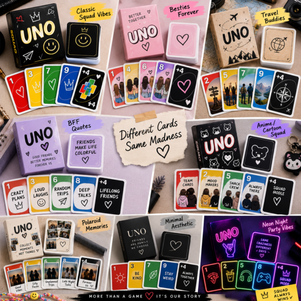 u3 UNO Card | Customized Product | Premium Quality | Personalised Gift | Perfect for All Occasions
