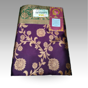 Gangajal Purple Saree | SaruSilk | Plum Pallu Elegance with a Refined Traditional Finish | Women