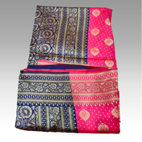 SSSD42370016_S9_Pink2 Jeevansathi Silk Pink Saree | SaruSilk | Rosy Grace with Timeless Silk Elegance | Women