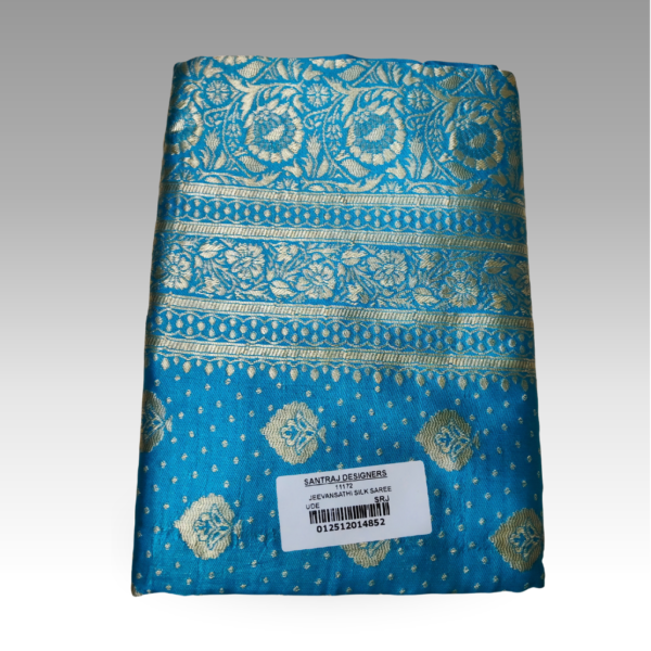 Jeevansathi Silk Blue Saree | SaruSilk | Royal Blue Radiance with Classic Silk Sophistication | Women