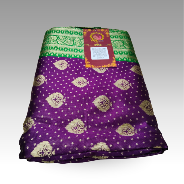 Jeevansathi Silk Purple Saree | SaruSilk | Regal Purple Allure with Timeless Traditional Charm | Women