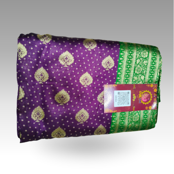 Jeevansathi Silk Purple Saree | SaruSilk | Regal Purple Allure with Timeless Traditional Charm | Women
