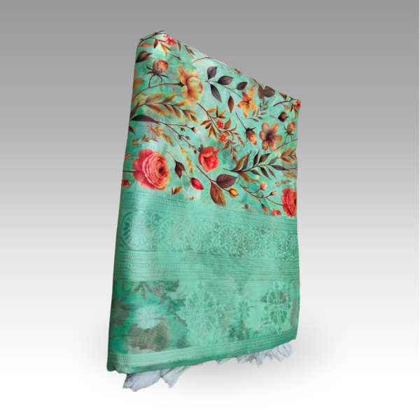 Veer Bhadra Green Saree | SaruSilk | Traditional Wear | Festive & Daily Wear | Women