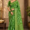 WhatsApp Image 2026-10-24 at 11.51.56 AM (1) Banarsi Varli Green Saree | SaruSilk | Lush Green Heritage with Graceful Traditional Detailing | Women